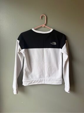 The North Face Women’s Fleece Pullover Sweatshirt Black White Size Small